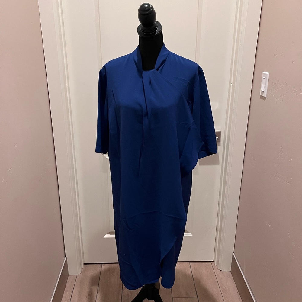 Elegant Blue Misook Dress